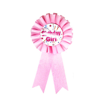 Party Badge (Birthday Girl Pink)