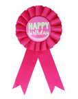 Party Badge (Pink Happy Birthday)