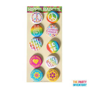 Hippie Badges (10pcs)
