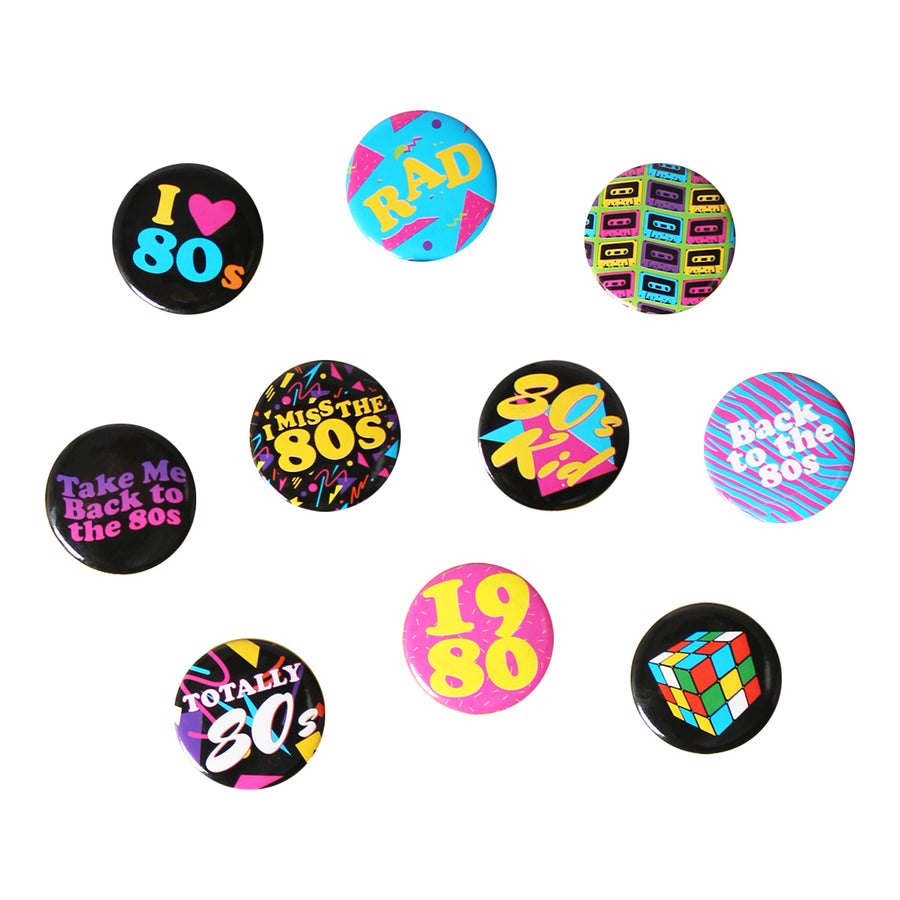 1980s Badges (10pcs)