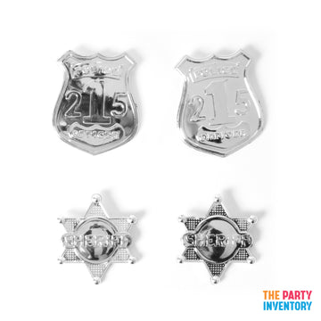 Deluxe Police Badges (4pk)