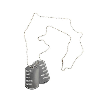 Army Dog Tag Chain Necklace