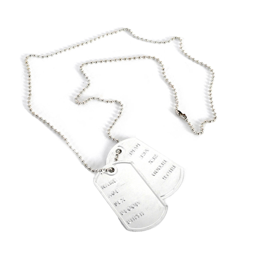 Army Dog Tag Chain Necklace