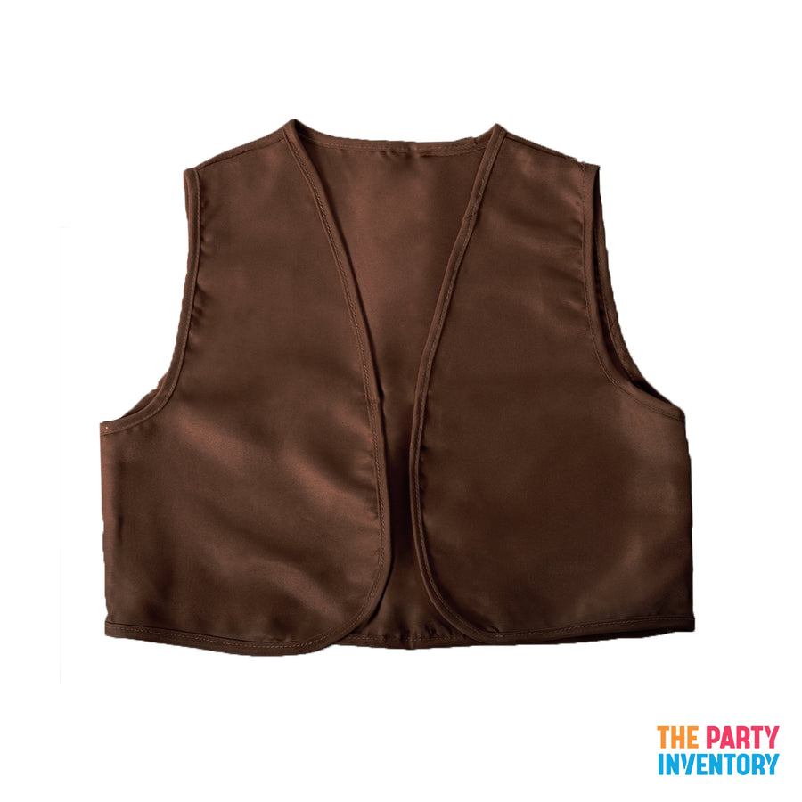 Children's Dark Brown Colonial Vest