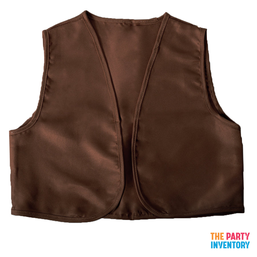 Adult Dark Brown Colonial Vest