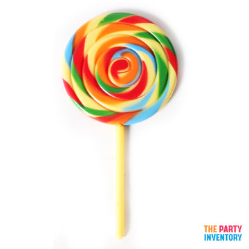 Giant Rainbow Spiral Lollipop