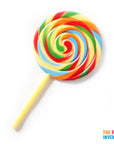 Giant Rainbow Spiral Lollipop