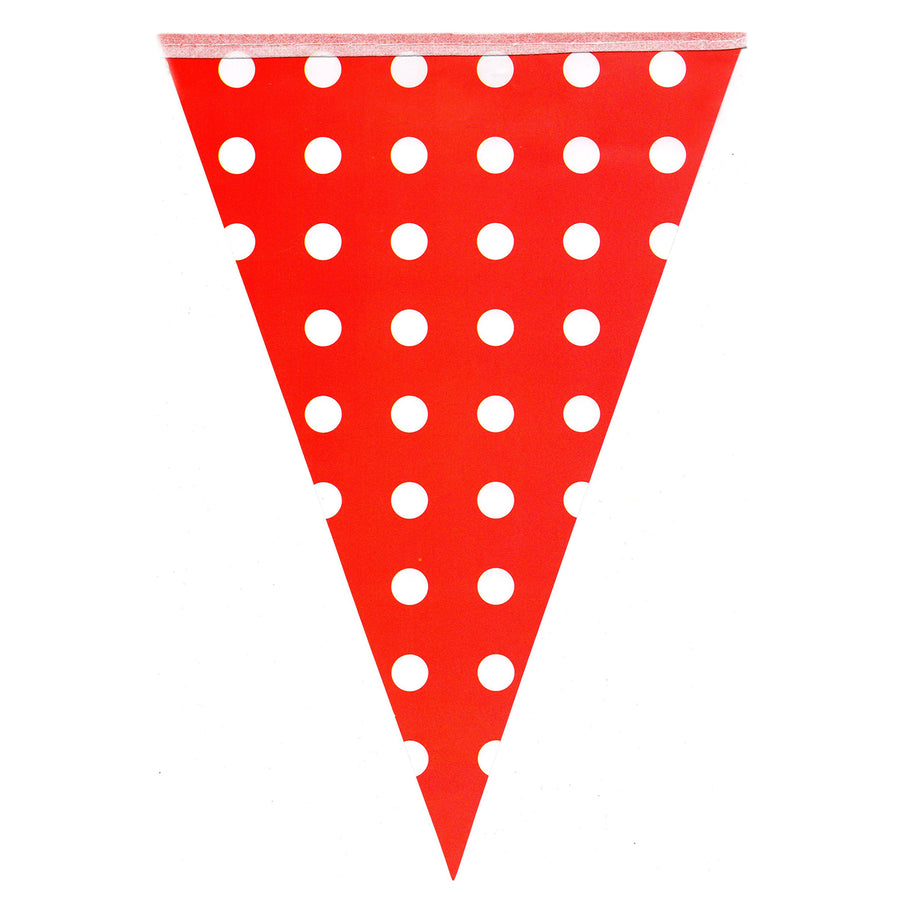 Bunting Flags (Polka Dot Red)