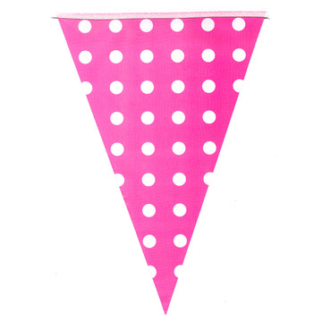 Bunting Flags (Polka Dot Pink)