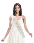 18 Today Party Sash