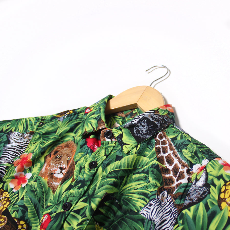 Children's Hawaiian Shirt (Jungle Print)