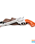 Silver Revolver and Holster Set