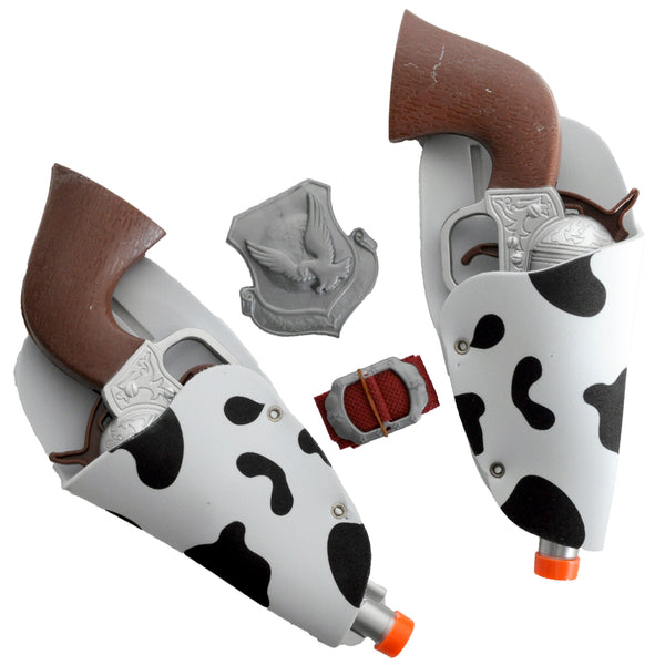 Cowboy Double Gun Set with Holster Belt (Cow Print) – The Party Inventory