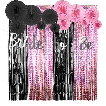 Black & Pink Hens Party Decoration Kit