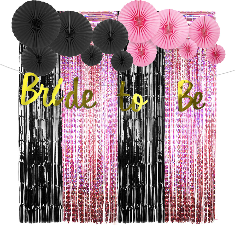 Black & Pink Hens Party Decoration Kit