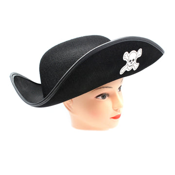 Pirate Hat (Adult) (Black Rim)