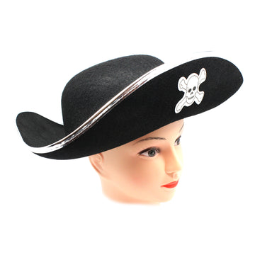 Pirate Hat (Adult) (Silver Rim)