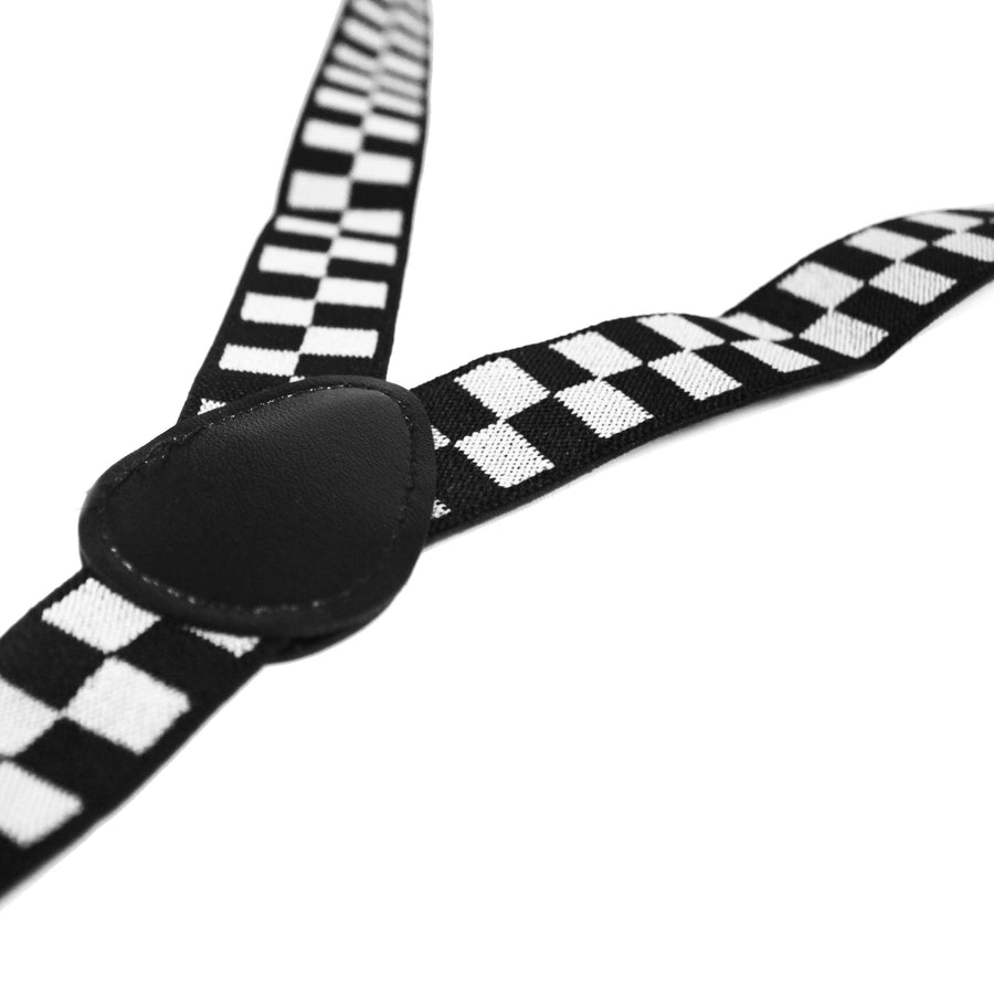 Black and White Checkered Suspender