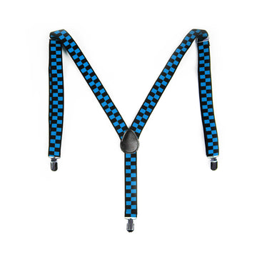 Black and Blue Checkered Suspender