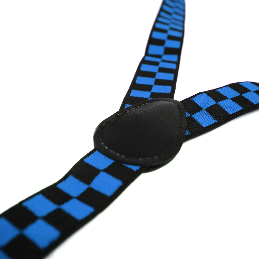 Black and Blue Checkered Suspender