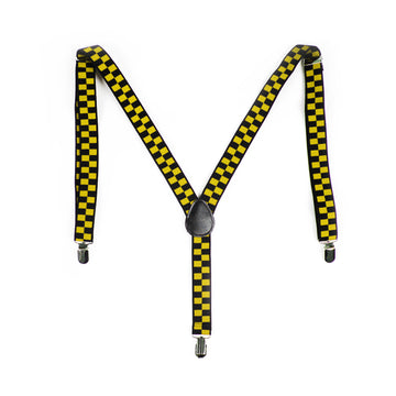 Black and Yellow Checkered Suspender