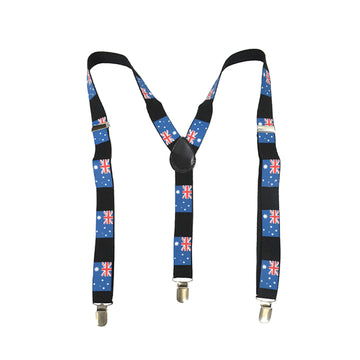 Australian Flag Suspenders