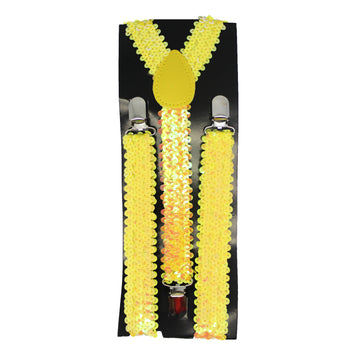 Yellow Sequin Suspender