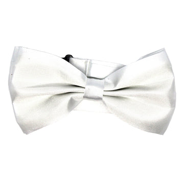 Large Plain Bow Tie (White)