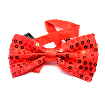 Small Sequin Bow Tie (Red)