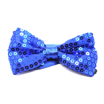 Small Sequin Bow Tie (Blue)