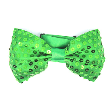 Small Sequin Bow Tie (Green)