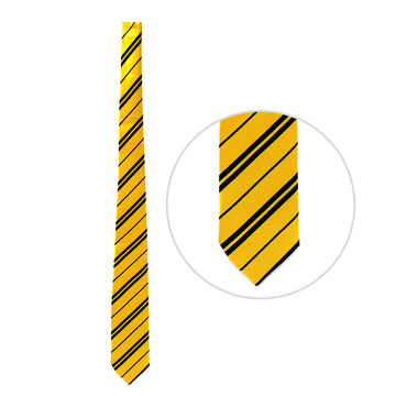 Long Wizard Stripe Tie (Yellow)