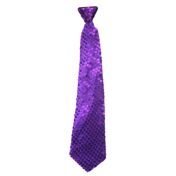 Sequin Tie (Purple)