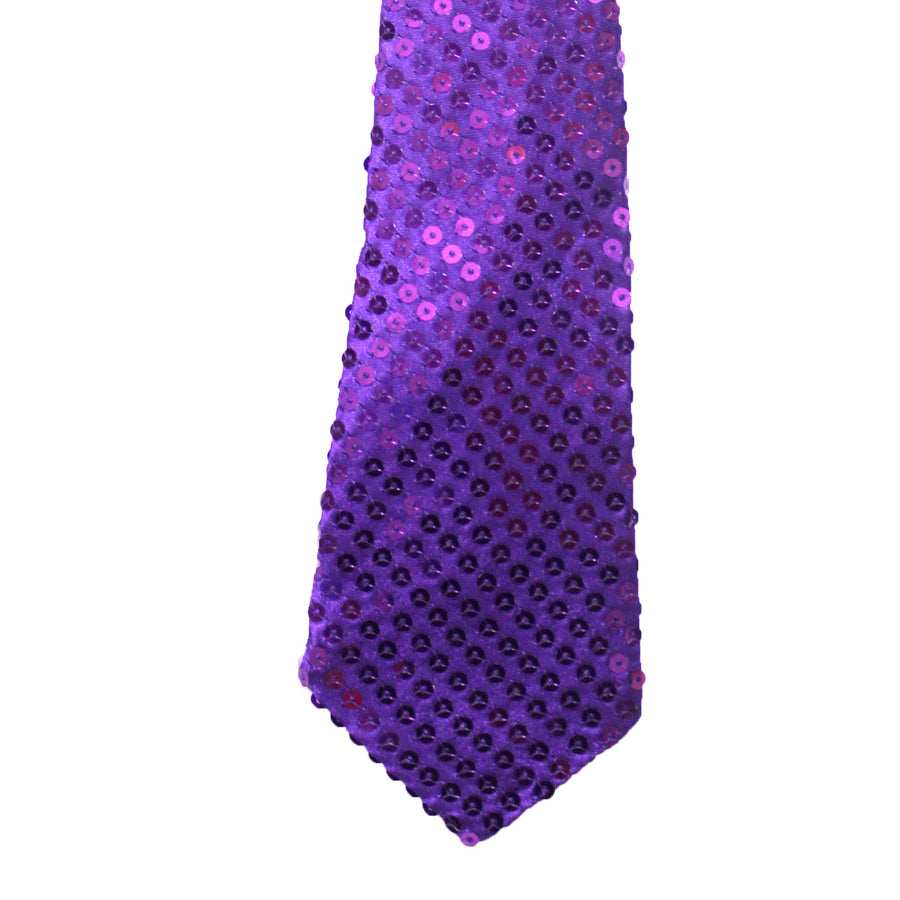 Sequin Tie (Purple)