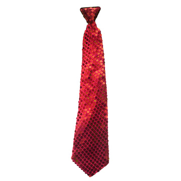 Sequin Tie (Maroon)