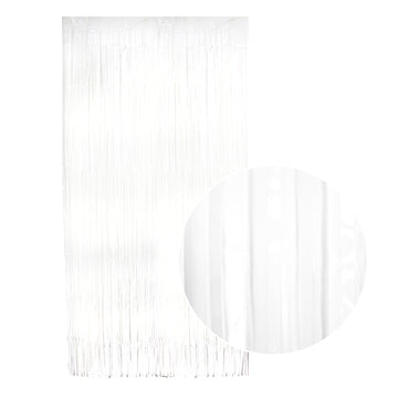 White Metallic Curtain