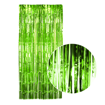 Green Metallic Curtain