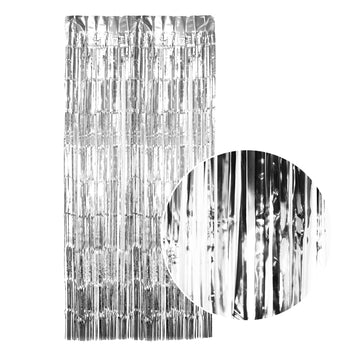 Silver Metallic Curtain