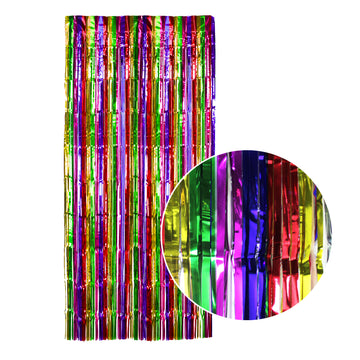 Rainbow Metallic Curtain