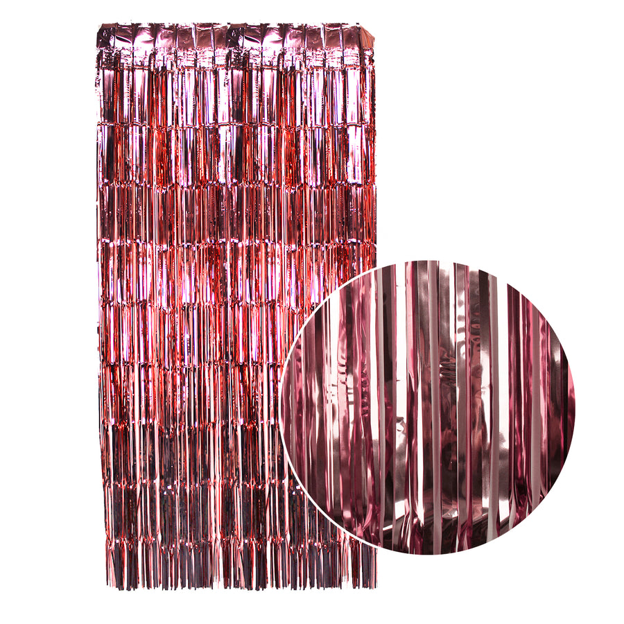 Rose Gold Metallic Curtain