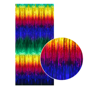 Rainbow Metallic Curtain (Horizontal)