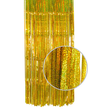 Gold Sparkly Metallic Curtain