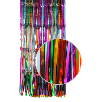 Rainbow Metallic Curtain (Vertical Stripe)