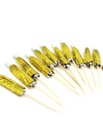 Metallic Gold Cocktail Umbrella Picks (12pk)
