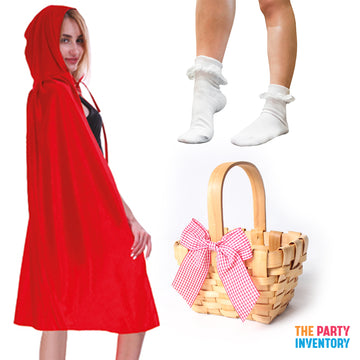 Adult Little Red Cape Costume Kit