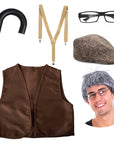 Old Man Grandpa Costume Kit (Children/Adult)