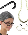 Old Lady Grandma Costume Accessory Kit