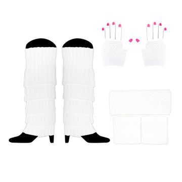 1980s Basics Costume Accessory Kit (White)