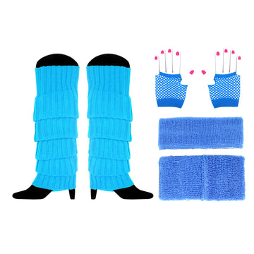 1980s Basics Costume Accessory Kit (Blue)