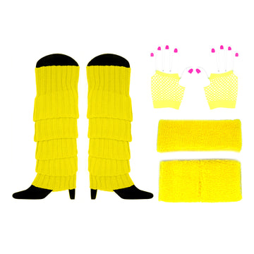 1980s Basics Costume Accessory Kit (Yellow)